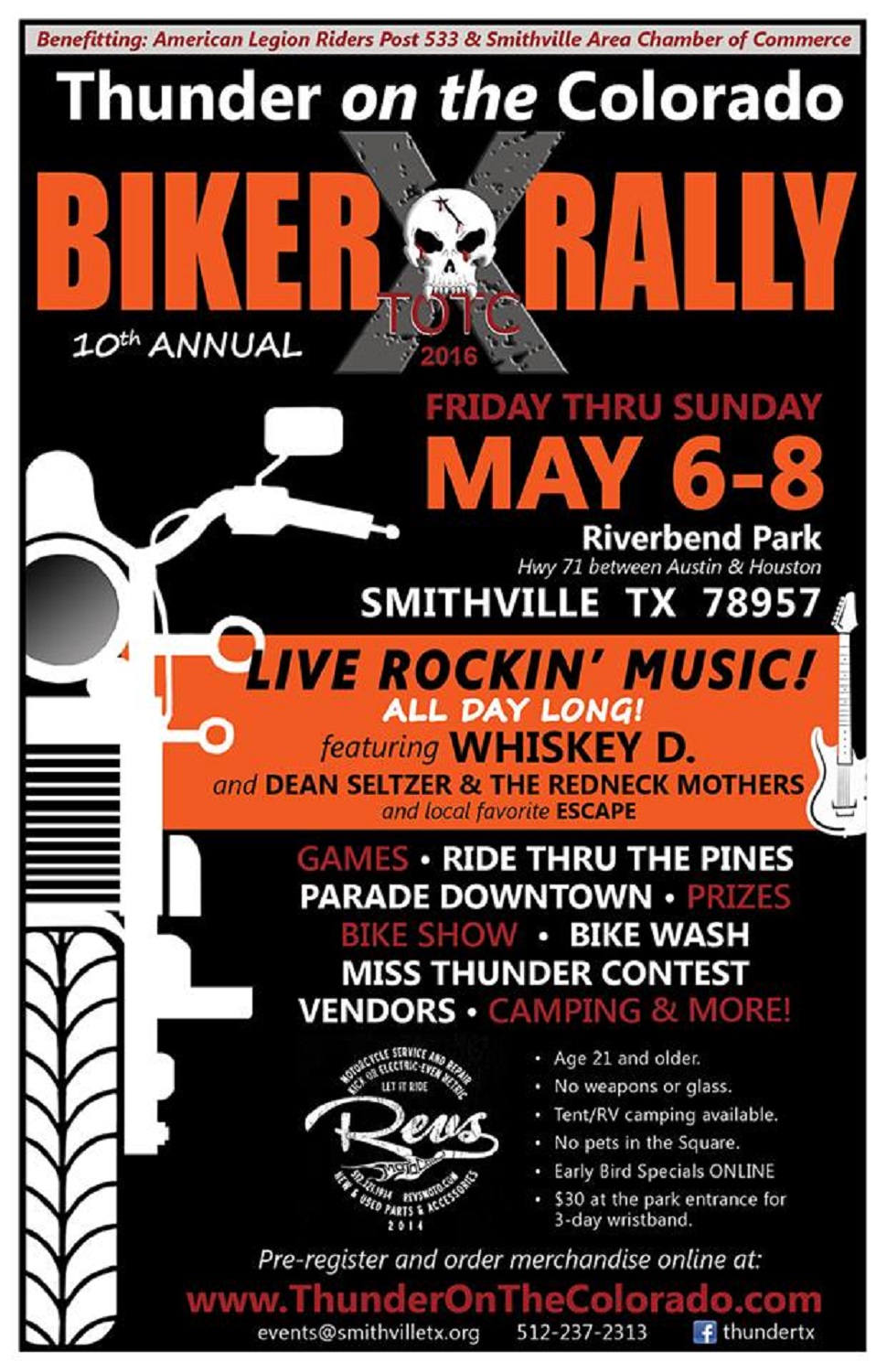 may 6 8 2016 thunder on the colorado smithville texas colorado event flyers