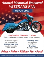 Annual Memorial Weekend Veterans Ride