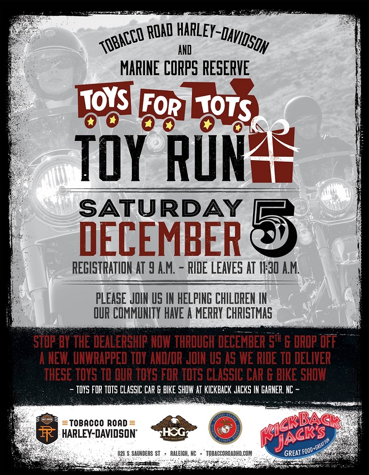 Toys For Tots Ride Raleigh North