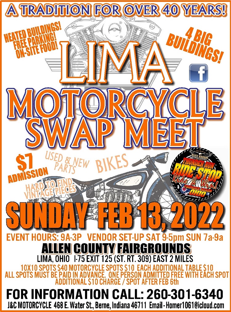 Lima, Ohio Motorcycle Swap Meet Lima, Ohio Lets Ride