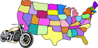 Motorcycle Events Divided by State