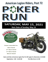 American Legion Riders, Post 72 Poker Run