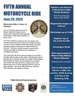 Annual Motorcycle Ride in Honor of Veterans