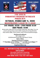 Annual Poker Run for Forgotten Soldiers Outreach