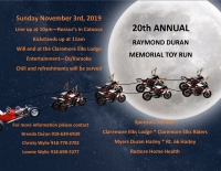 Annual Raymond Duran Memorial Toy Run
