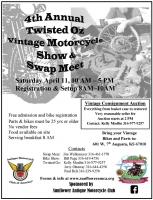 Annual Twisted Oz Vintage Motorcycle Show and Swap Meet