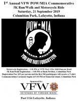 Annual VFW POW/MIA Commemorative Motorcycle Ride
