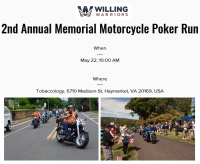 Annual Willing Warriors Memorial Poker Run