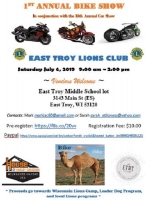 East Troy Lions Club Annual Bike Show