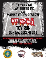 Law Riders MC & USMC Toys for Tots Toy Ride