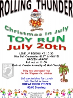 Rolling Thunder Christmas in July Toy Run