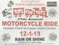 Springfield Marine Corps Reserve Toys For Tots Motorcycle Ride
